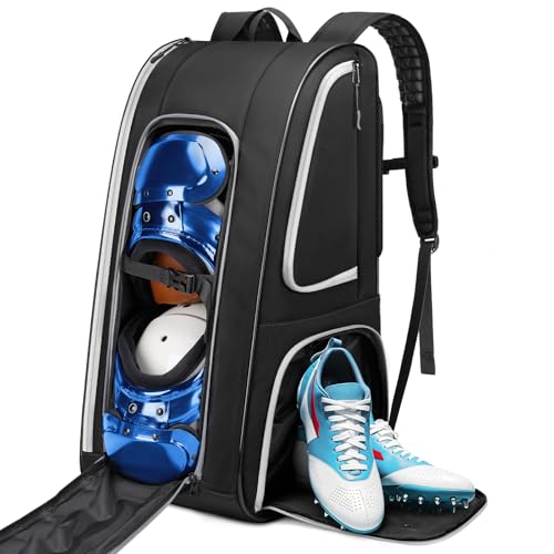 YOREPEK Football Bag Backpack for Youth with Shoe Pocket for Training Day | Football Equipment Bag Fits All Gear, Insulated Pocket, Padded Straps for Comfortable Carry, Players Practice Game Day