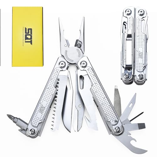 SQT2048 20-in-1 Multitool, Foldable & Self-Locking, Professional Tool for DIY, Home Repairs, Outdoor Camping – Must-Have Gifts for Men, Compact, Durable, All-in-One Tool for Every Task - style: SQT2048
