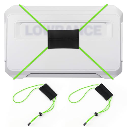 2 Pcs Fishing Graph Cover Straps - Keep Your Fish Finder Cover Secure During Travel - color: Green