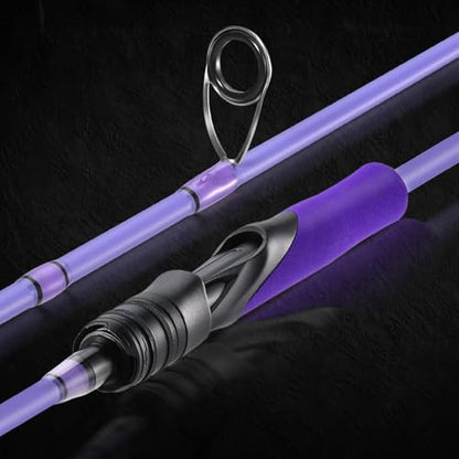 Sougayilang Spinning Combo – 5.2:1 Gear Ratio, IM6 Graphite 2-Piece Rod, Stainless Steel Guides for Bass, Trout, Panfish – Lightweight Freshwater Fishing Kit - size: 6'0''-Medium