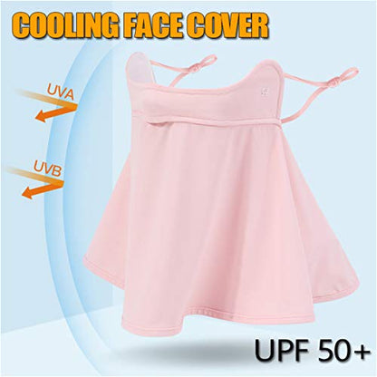 WRELS UPF 50+ Unisex Breathable Cooling Face Cover Sun UV Protection Earloop Neck Gaiter Scarf for Summer Outdoor Activities - color: Blue