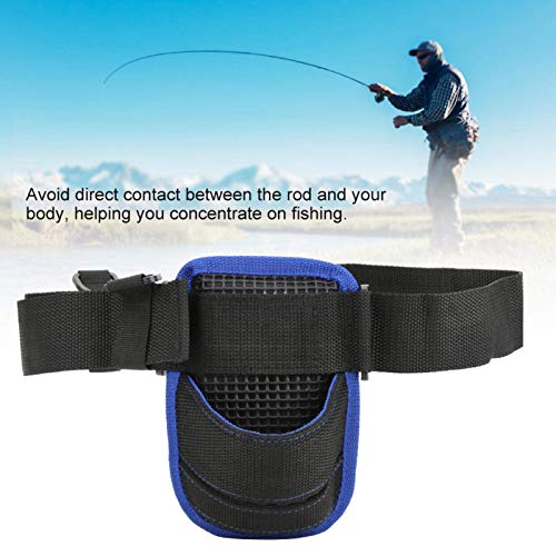 Akozon Waist Fishing Rod Holder, Lightweight Waist Fishing Rod Holder Oxford Fabric Belt Strap Support Waist Rod Holder Belt Angling Tools Accessories(Fishing Waist Belt)