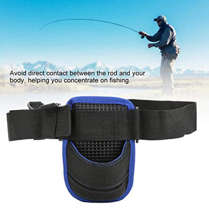 Akozon Waist Fishing Rod Holder, Lightweight Waist Fishing Rod Holder Oxford Fabric Belt Strap Support Waist Rod Holder Belt Angling Tools Accessories(Fishing Waist Belt)