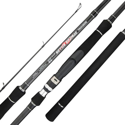 BERRYPRO Light Surf Spinning Rod Striper Fishing Rod Striped Bass surf Rod (9'/9'6''/10'6''/11'/12') - style: 9'-medium (10-20lbs)