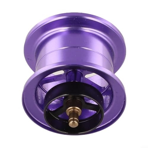 Modified Spool for Daiwa Alphas SV TW 21 22 Baitcasting Reel, 7075 Aluminum Alloy Lightweight Part 7.7g, Jigging Finesse Bass Trout Fishing Replacement Accessory - color: black purple