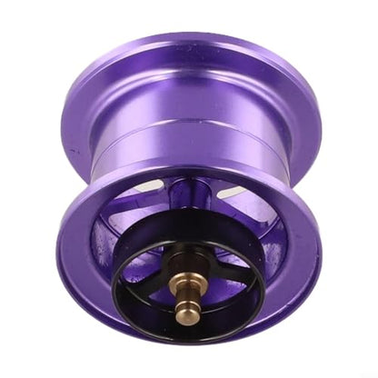 Modified Spool for Daiwa Alphas SV TW 21 22 Baitcasting Reel, 7075 Aluminum Alloy Lightweight Part 7.7g, Jigging Finesse Bass Trout Fishing Replacement Accessory - color: black purple