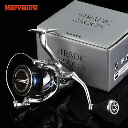Non-Slip TPE Power Knob 1.1 inches (27 mm) Compatible for Shimano Stradic SLX, Daiwa Zillion Tatula Fuego, Spinning Baitcasting Reel (Black Silver) - color: Black Silver