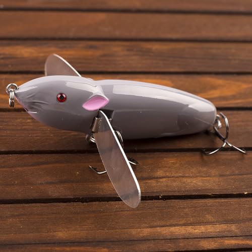 WOLFSKIN Topwater Bait Fishing Lure Crank Baits Floating Tractor Rat Lure Set Fishing Bait kit for Bass Freshwater Saltwater - color: Color-4