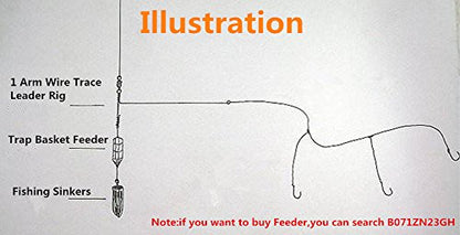 Bottom Fishing Rigs Wire Trace: 10pcs Heavy Duty Steel Drop Leader for Surf and Saltwater Gear