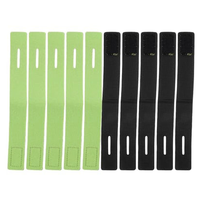 MAGICLULU 10pcs Fishing Rod Securing Bands Elastic Anti-Slip Rod Straps for Outdoor Boat Deck Fishing Gear Accessories Green 30x250mm
