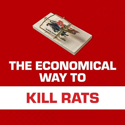 Tomcat Wooden Rat Traps - Disposable Non-Chemical Rat Trap for Homes, Garages and Basements, Single Pack - size: 1-Pack, style: Rat Trap