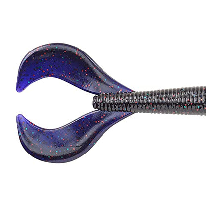 Berkley PowerBait Speed Boss Fishing Soft Bait - color: Junebug Red, size: 6 3/4"