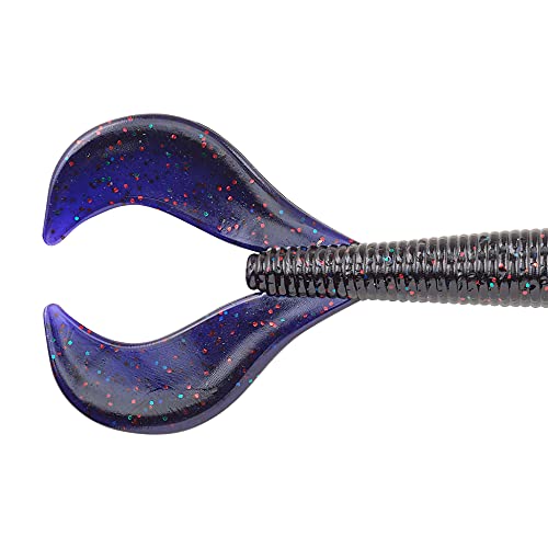 Berkley PowerBait Speed Boss Fishing Soft Bait - color: Junebug Red, size: 5 3/4"