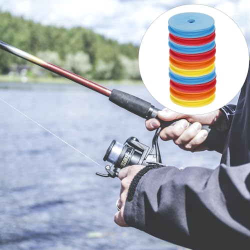 Sewroro 10Pcs Large Fishing Line Spools 3.74In Foam Line Holders Fishing Winding Spools for Wire Storage and Organization