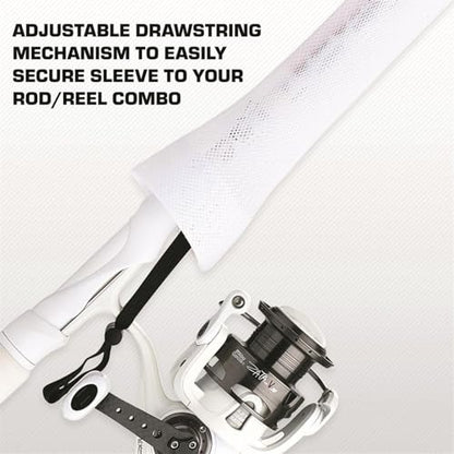 Abu Garcia® Premium Fishing Rod Sleeve, 67 in., Lightweight and Extremely Durable Woven Nylon PET Fishing Rod Cover, Reinforced Tip, Easy-Close Drawstring