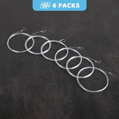 SF Pre-Tied Loop Fly Fishing Tapered Leader Nylon Clear Trout Freshwater Saltwater Bonefish Permit Bass Salmon Steelhead 7.5FT 9FT 10FT 12FT 15FT 0X 1X 2X 3X 4X 5X 6X 7X - size: 9FT-6X, style: Freshwater Knotted 12-pack