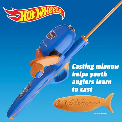 Shakespeare Youth Fishing Reel and Rod Combo - color: Mattel Hot Wheels