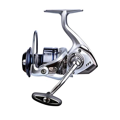 Saltwater Spinning Reel,13+1BB Ultra Smooth Saltwater Fishing Reels,Powerful Carbon Drag,CNC Aluminum Spool & Handle - color: silver&blue, size: 1000