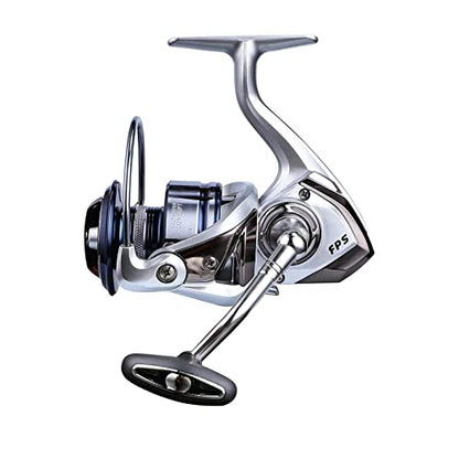 Saltwater Spinning Reel,13+1BB Ultra Smooth Saltwater Fishing Reels,Powerful Carbon Drag,CNC Aluminum Spool & Handle - color: silver&blue, size: 1000
