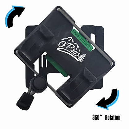 Outdoor Professionals (O’Pros) Belt Clip Rod Holder – Hands-Free - Slide Lock System with 360° Rotation for Fly Fishing and Spinning Rods