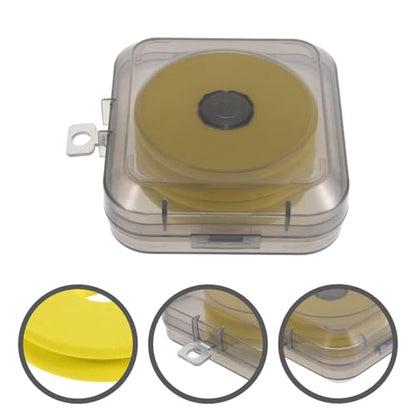 NOLITOY Fishing Line Storage Box with Two Spools Portable Fishing Rig Organizer with Foam Core for Anglers and Boat Storage
