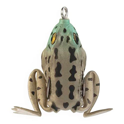 LUNKERHUNT Frog Lure for Bass Fishing | Pocket Frog Fishing Lure 1.75 Inch | Topwater Fishing Lures, Soft Hollow Body, Weedless Hooks for Trout, Pike in Saltwater and Fresh Water - style: Rocky Toad