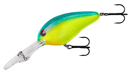 Norman Lures DD22 Deep-Diving Crankbait Bass Fishing Lure - color: Chartreuse Blue