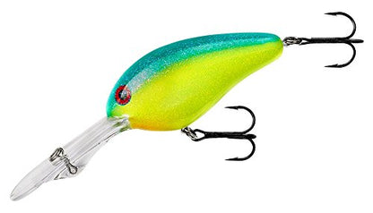 Norman Lures DD22 Deep-Diving Crankbait Bass Fishing Lure - color: Chartreuse Blue