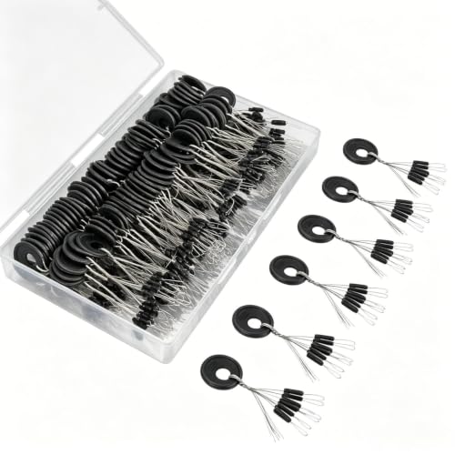 600 Pieces Fishing Bobber Stops, Float Sinker Stops, Portable Fishing Accessories, Freshwater Saltwater Bobbers for Fishing, Slip Float Tackle Kit - size: S (Column)