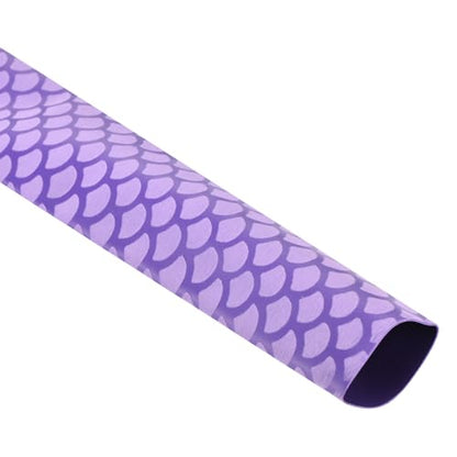 DMiotech Heat Shrink Sleeve Wrap Tubing x Tube Tubing for Fishing Rod Grips and Other Grips, Non Slip - Insulation - Waterproof 40'' Lengths, Dia 30mm Purple Scales - color: Purple Scales, size: Dia 30mm