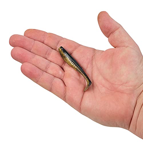 Berkley Gulp! Paddleshad Fishing Soft Bait - color: Black Gold, size: 3"