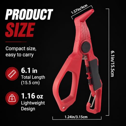 Eupheng Wacky Rig Worm Pliers,Wacky Rig Tools Soft Bait Pliers for 4" Senko,6.8" Flick Shake,Trick Worm,Fishing Worm Rig Kits,Clip Baits Utensil