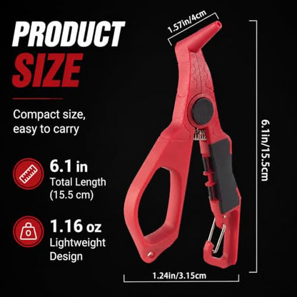 Eupheng Wacky Rig Worm Pliers,Wacky Rig Tools Soft Bait Pliers for 4" Senko,6.8" Flick Shake,Trick Worm,Fishing Worm Rig Kits,Clip Baits Utensil