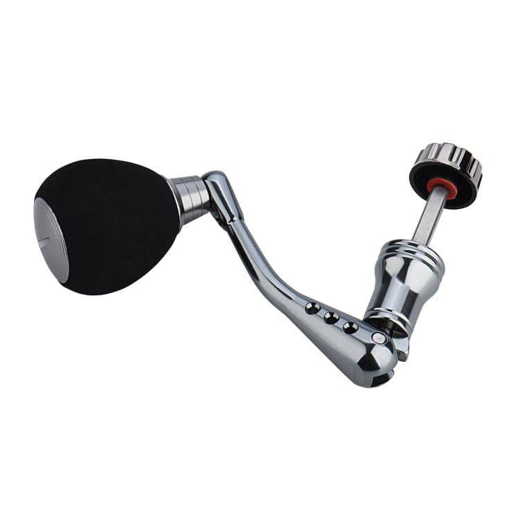 Fishing Reel Handle, Square Shaft Replacement Spinning Handle, EVA Reel Knob Power Handle Arm Grip - size: Medium