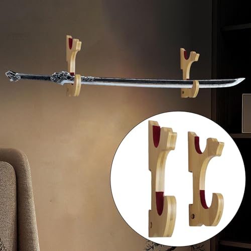 Wall Mounted Display Stand Bamboo Flute Holder Samurai Flute Holder - color: 2 Tier