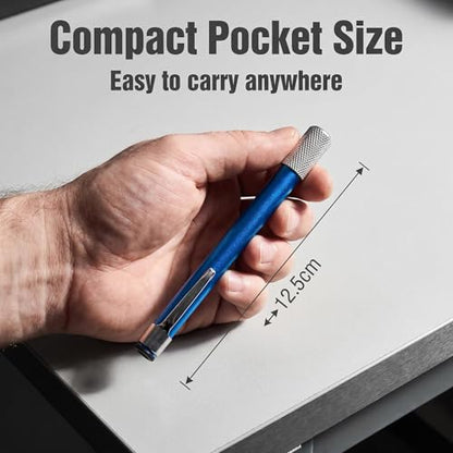 1Pc Retractable Diamond Sharpening Rod, Portable Serrated Knife & Fish Hook Sharpener with Pocket Clip for Outdoor Camping Fishing Hunting Kitchen