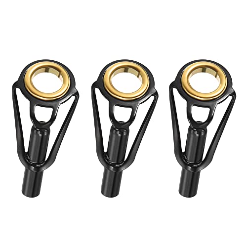 PATIKIL Fishing Rod Tips Repair Kit Stainless Steel Ring Guide for Saltwater Freshwater Fishing - size: 3mm
