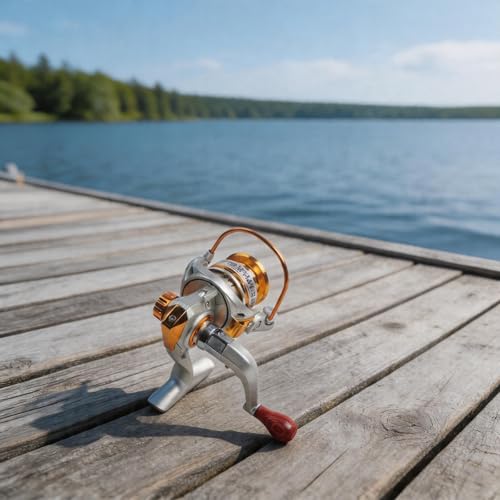 Ultra Light Casting Fishing Reel 500 Series with Metal Spool, 5.2:1 Gear Ratio and 6kg Drag for Ice Fishing, Ultralight Reel for Trout Bass