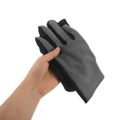 Kisangel Fingerless Fishing Gloves Breathable Mesh Anti-Slip Sun Protection Gloves for Outdoor Sports Cycling Mountain Biking and Surf Casting – for Men and Women