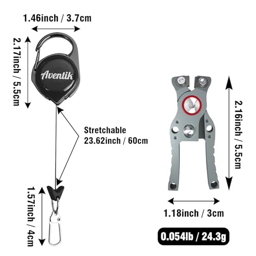 Fishing Line Cutter with Retractable Buckles, Tungsten Carbide Blade & Central Locking - Smooth, Corrosion-Resistant Cuts for Braid, Mono, Fluoro in Saltwater Fishing - style: Grey-Fishing Line Cutter with Lock