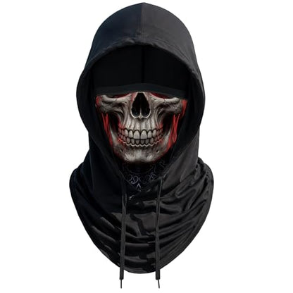 Skull Balaclava Hat for Women Men Sun UV Protection Summer Cooling Full Face Mask Cycling Hiking Fishing Outdoor Sports - color: Skull 06
