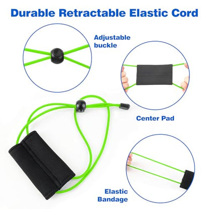 2 Pcs Fishing Graph Cover Straps - Keep Your Fish Finder Cover Secure During Travel - color: Green