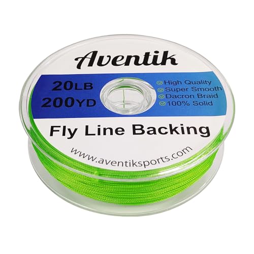 Aventik Dacron Braided Fly Line Backing 100Y/200Y 20LB/30LB - color: Green, size: 30LB,200YARD