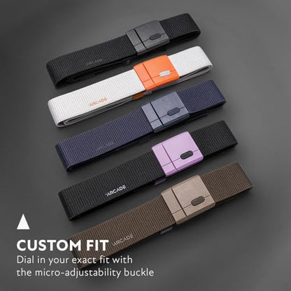Arcade Belts Adventure Mag Unisex Belt: Heavy Duty Stretch, Metal Free Buckle - color: Polar Mag - Glacial/Flame