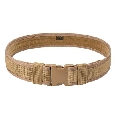 Security EMS EMT Firefighters Work Belt 2" Wide Camping Hiking Utility Tool Belt Airsoft Paintball Gear Holster Belt - color: Brown(2 Inch Width), size: Medium