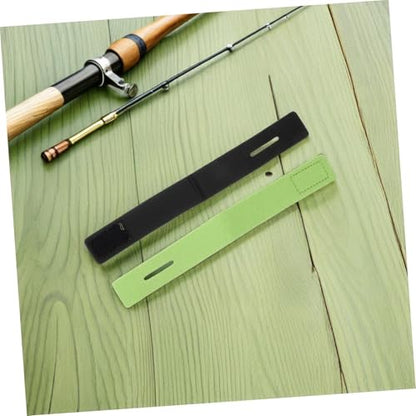 DOITOOL 10pcs Fishing Rod Tie Straps for Outdoor Angling and Boat Fishing Trips Non-Slip Elastic Fabric and Neoprene Bands for Space Saving and Easy Attachment