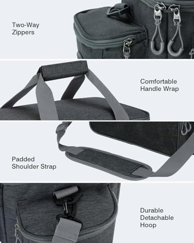 Gonex Fishing Tackle Bags for Saltwater & Freshwater, Fishing Gear Storage Bag with Water Resistant Bottom Suitable for 3600 3700 Size Tackle Box