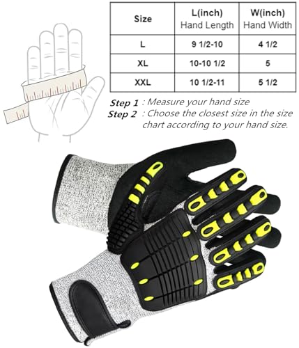 Lobster Gloves for Diving, Puncture and Cut Resistant Fishing Spearfishing Freediving Scuba Diving Gloves, Fully Coated Safety Work Glove for Men Women - size: X-Large