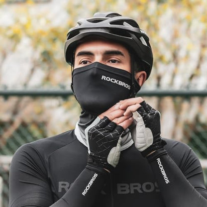 ROCKBROS Cooling Neck Gaiter Face Mask Fishing Scarf Face Cover for Men Women - color: Black 2