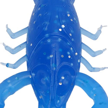 Pongnas 10-Pack Soft Fishing Lure Crawdad Bait Green Shrimp for Bass Fishing - PVC Design - color: Blue